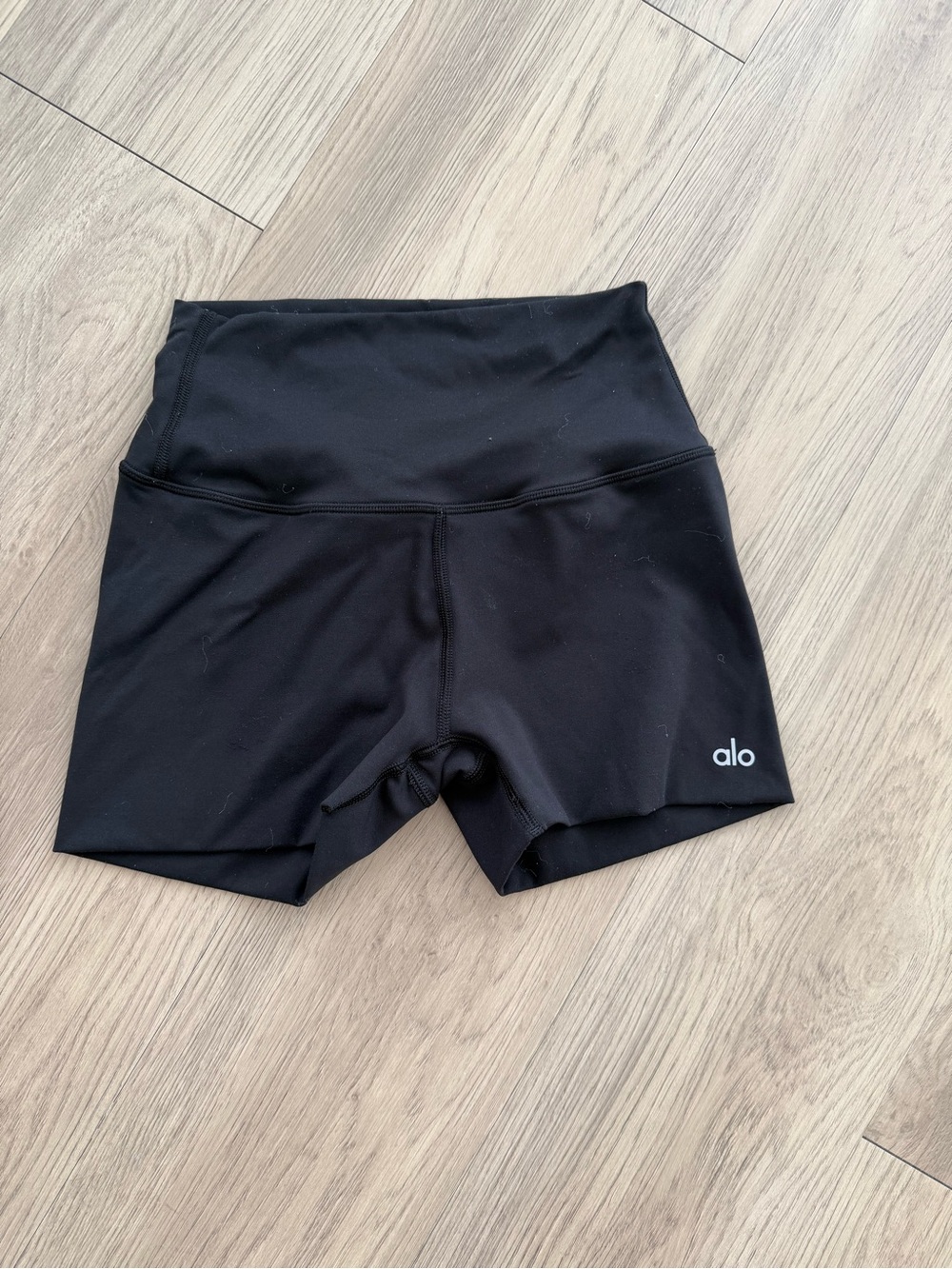 ALO Yoga Black High-Waist Bike Shorts
